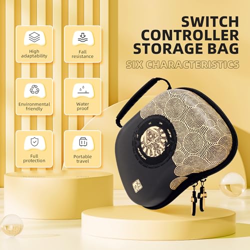 Switch Pro Controller, Wireless Switch Controllers with Carrying Storage Case, Upgraded Gamepad Switch Remote Replacement for Switch Controller, Support NFC/Dual Vibration/Screenshot/Wake-up Function - color: Black/White