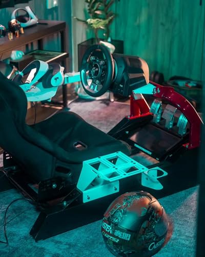 azracing CS-Pro Professional Modular Racing Simulator Cockpit,Fully Adjustable,Direct drive Support,Compatible with Thrustmaster, Fanatec, Moza Racing on PC, Xbox and PS,Includes Expansion Bracket - color: CSP Frame+Standard seat