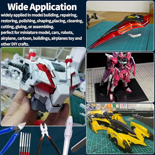 78Pcs Professional Gundam Model Tools Kit Hobby Building Tools for Buildings, Repairing and Fixing