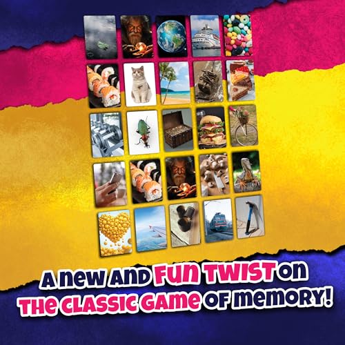 Social Memory - Strategic Twist On Classic Memory Game! Great for Grandkids, Engaging Matching Cards for Families and Kids. Perfect for 2-5 Players and Family-Friendly Fun
