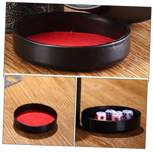 TOYANDONA 5pcs Professional Dice Cup Lid Replacement Dice Shaker Container for Bar Props Ktv Game Accessory Plush Leather Supplies