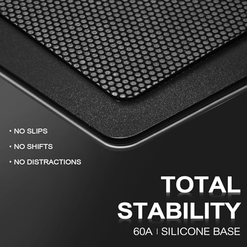 Glass Gaming Mouse Pad, 3mm Ultra-Thin Hard Gaming Mousepad ,Ultra-Smooth Micro-Etched Surface for Fast & Precise Tracking, Non-Slip Base, 15.7" x11.8", Black - size: 15.8L x 11.8W inches