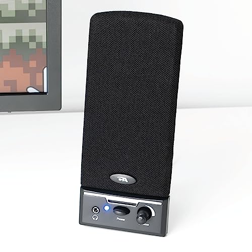 Cyber Acoustics CA-2014 Computer Speakers, Full Stereo Sound, Convenient Controls, Easy Setup - style: AC
