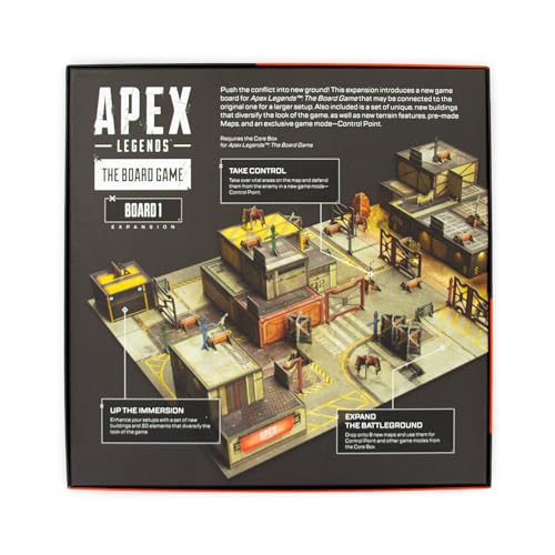 Apex Legends: The Board Game Board Expansion | New Buildings, Terrain Features & Pre-Made Maps, Competitive Tabletop Miniatures Battle, Ages 14+, 2-6 Players, 60-90 Mins