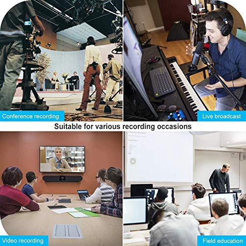 4K Video Capture Card, Cam Link Card Game Capture Card Audio Capture Adapter HDMI to USB 2.0 Record Capture Device for Streaming, Live Broadcasting, Video Conference, Teaching, Gaming(Black)