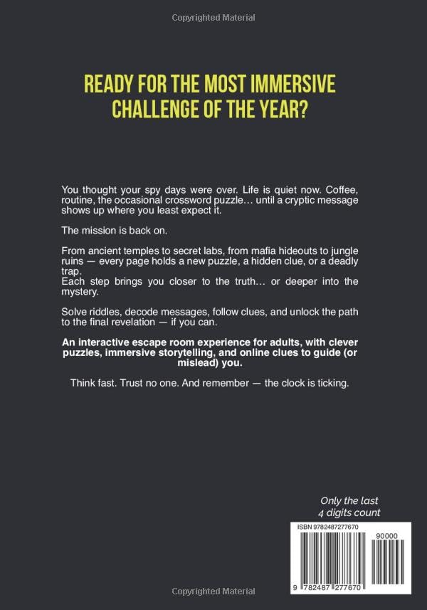 The Ultimate Escape Room Challenge: Mind-Bending Puzzles and Brain Teasers for Smart Adults (Activity Book)