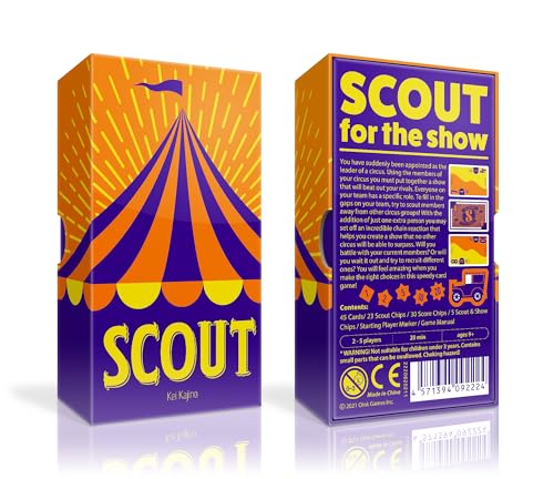 Oink Games Scout Award-Nominated Strategic Hand Management | Small-Box Travel-Friendly Family Experience | 2-5 Players Ages 9+ | 20 Minutes | Portable Circus Theme