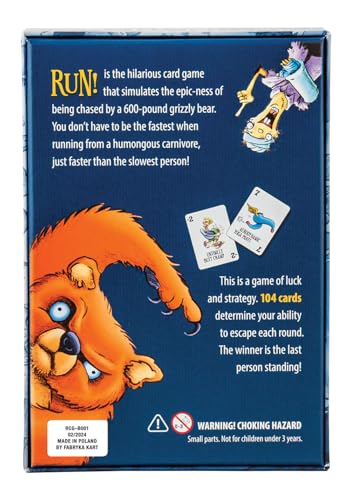 Run! The Card Game — The Hilarious Family Card Game Where Losing is Half the Fun | Ages 8+ | 2–8 Players | 15–30 Min