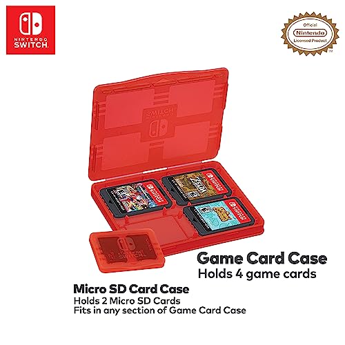 R.D.S. INDUSTRIES, INC. – Game Traveler Licensed Slim Travel Case Protects Nintendo Switch or OLED, Black (NNS15)