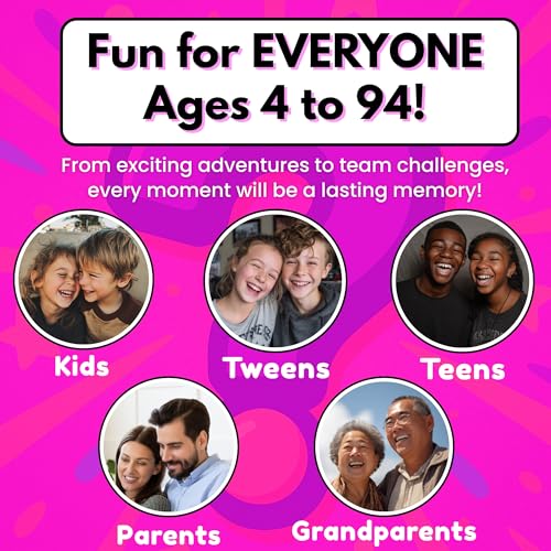 50 Family Activities - Adventure Scratch Off Cards for Family Nights - Fun Conversation Cards - Gift for Families - Game Night Gift Basket Idea for Kids and Adults - Unique for Christmas and Birthdays