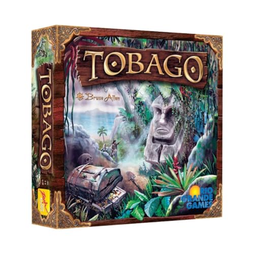 Rio Grande Games Tobago Board Game, Adventure Strategy Game with 32 Scenarios, Treasure Hunting Theme