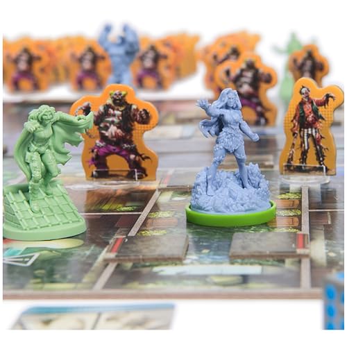 Spin Master Games Dceased: Zombicide Cooperative Party Game for Comic Fans | Control DC Superheroes, Battle Undead Hordes & Zombie Heroes Includes Exclusive Collectible Figurines, 1-4 Players, Ages 14+