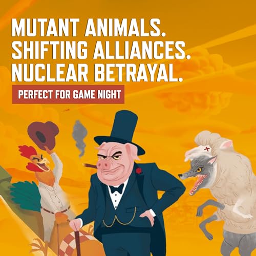 Deluxe Edition – Premium Strategy Board Game for Adults & Family, 2–5 Players, 1-2 Hours, Resource Management, Area Control, Asymmetric Powers w/Nuclear Farm Animals, Great for Game Night
