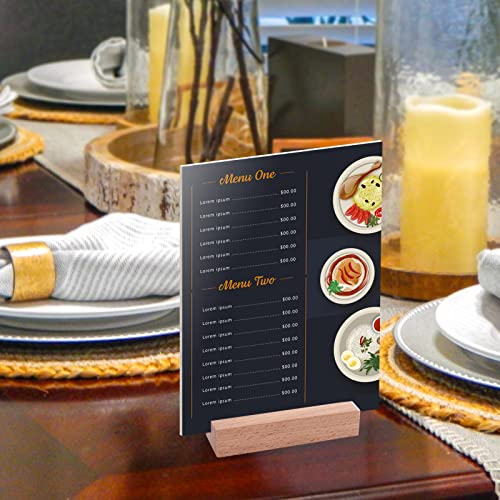 30Pcs Wooden Place Card Holders, Wood Photo Picture Card Holders for Weddings Banquets and Parties, Beech Table Number Holder Stands, Wood Menu Holder for Restaurants - size: 30 Pcs-Natural- Slots 2mm