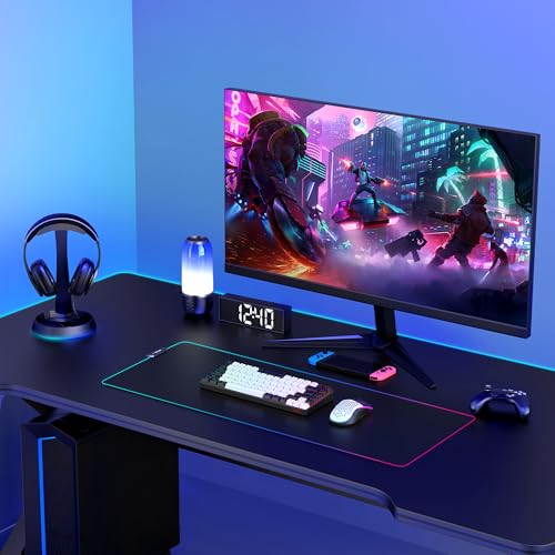 RedThunder K84 Wireless Keyboard and Mouse Combo, LED Rainbow Backlit Rechargeable Battery, 75% Layout TKL Ultra Compact Gaming Keyboard & Lightweight 3200 DPI Honeycomb Optical Mouse (White-Black) - color: White Black