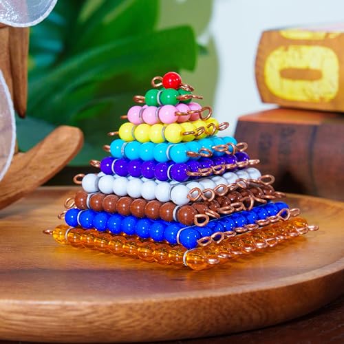 Premium Montessori Math Material Series Kit 1, 27lbs 17-Piece Complete Curriculum for Toddlers & Kids 3+, Solid Beechwood Sensory Math Materials, Homeschool & Preschool Classroom Math Toys - color: Math Series Kit 1