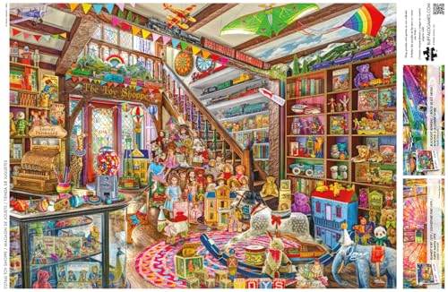 Buffalo Games – Aimee Stewart - Toy Shoppe - 1000 Piece Jigsaw Puzzle - Colorful Puzzles – Precision-Cut Pieces, Beautiful Artwork, and Hours of Relaxing Fun