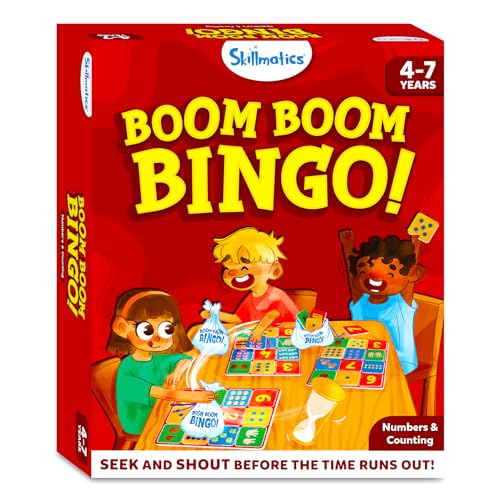 Skillmatics Bingo Preschool Board Game - Numbers & Counting, Fun & Fast Matching Bingo Game, Gifts for Boys & Girls Ages 4 to 7 - style: Numbers & Counting