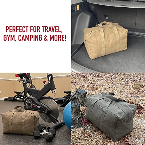 Rothco Canvas Parachute Cargo Bag | Built From Rugged Canvas, This Spacious Cargo Bag Hauls Gear With Ease—Durable, Reliable, And Ready - color: Coyote Brown