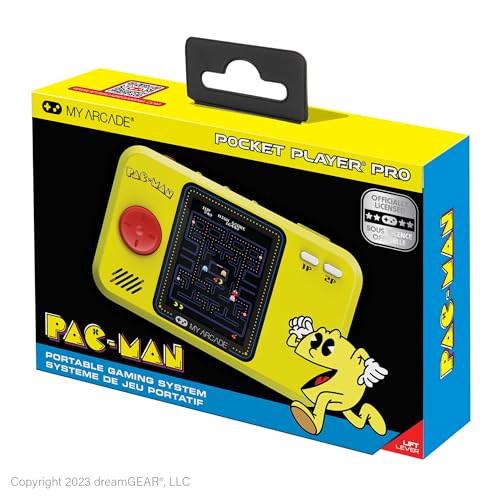 My Arcade Pac-Man Pocket Player Pro: Retro Gaming, Arcades, 2.8" Screen | Birthday Gifts, Portable Gaming, Games for Kids and Adults - style: PacMan