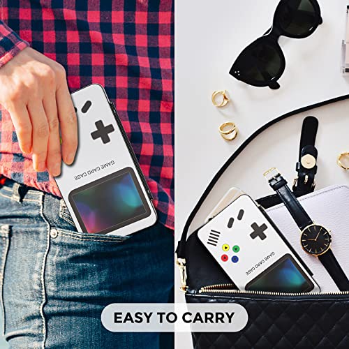 HEIYING Switch Game Card Case for Nintendo Switch 2 / OLED/Lite,Customized Pattern Portable Switch Holder with 72 Game Card Slots and 24 Micro SD Cards Slots - color: Game Console