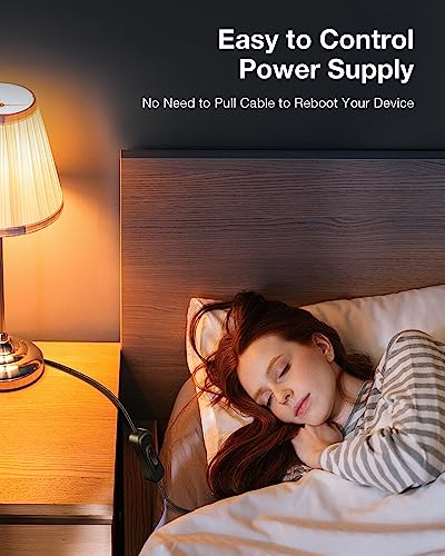 ANDTOBO USB Switch Extension Cable, Upgraded USB Extension Cord with On/Off Power Switch Cable for LED Strips, iOS System, etc- (2 Pack) - size: 2 Pack