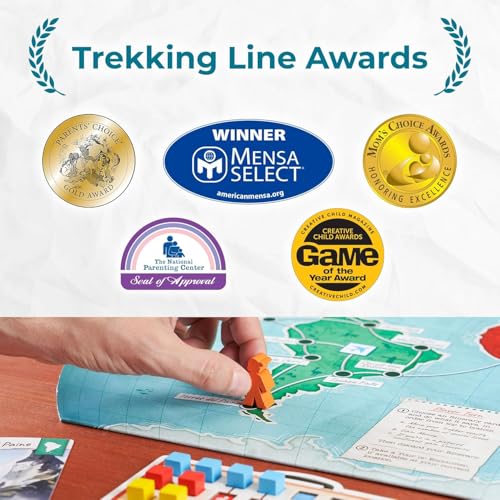 Underdog Games Trekking the World 2nd Edition - Award-Winning Board Games for Kids & Adults Ages 12+ - Easy-to-Learn Strategy Journey for Globetrotters, Perfect for Family Game Night & Educational Fun