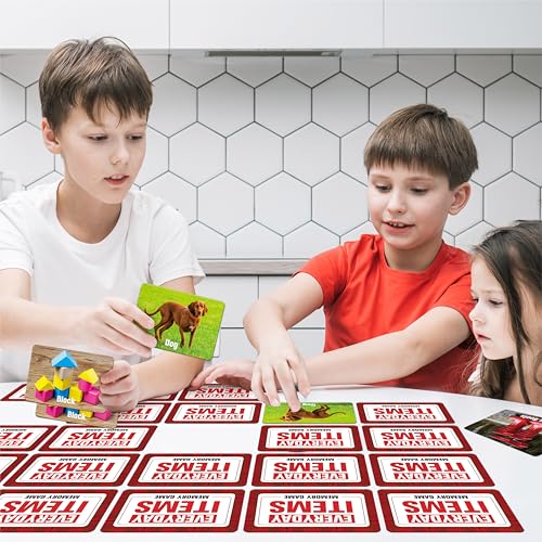 80 PCS Daily Items Matching Game, 40 Designs Everyday Objects Memory Cards Engaging Picture Match Game, Educational Learning Toys Enhance Memory & Matching Skills for Kids Ages 3 and Up - style: Daily Items