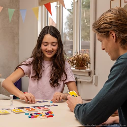 Asmodee Brick Like This! The Official Lego Party Game - A Fast, Fun Building Game for Families, Kids, Teens & Adults, Ages 7+, 2-8 Players, 15 Minute Playtime | A Fast, Fun Building Game for Families, Kids, Teens & Adults, Ages 7+, 2-8 Players, 15 Minute