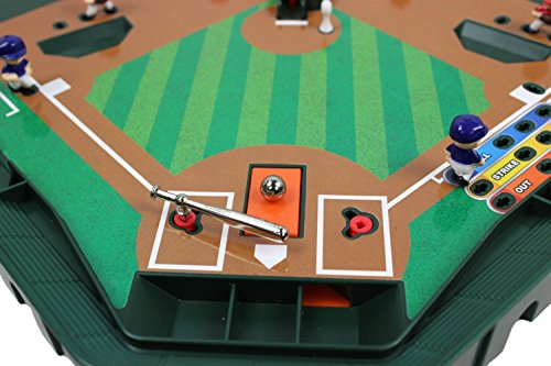 Game Zone Super Stadium Baseball Game - Realistic Tabletop Baseball Game for 2 Players Ages 6+