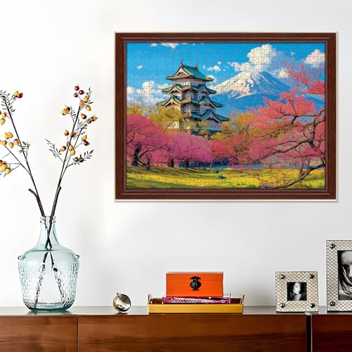 Puzzles for Adults 500 Pieces,Snow Mountain Jigsaw Puzzles 500 Pieces,Japanese Cherry Blossom 500 Piece Puzzles for Adults Funny Jigsaw Puzzle Family Activity Game Nights Gift Toy - style: Snow Mountain