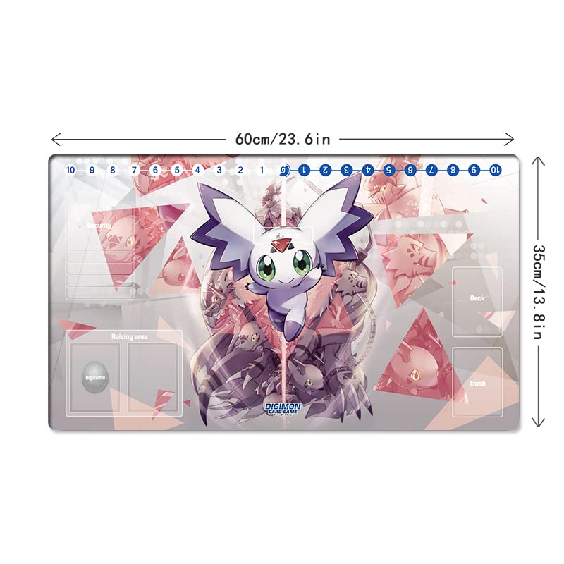 New DTCG Duel Playmat Digimon Diaboromon Trading Card Game TCG CCG Mat Pad + Free Bag (ZD002-667-SM)