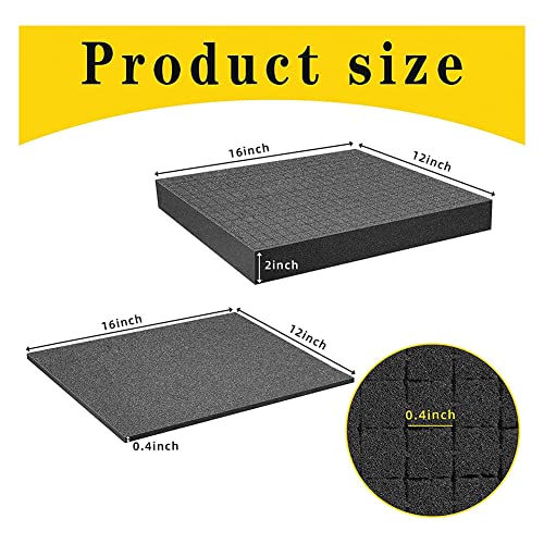 4 PCS Pick Apart Foam Insert Pluck Pre Square Sheet Foam with Bottom Use for Board Game Box Cases Storage Drawer A