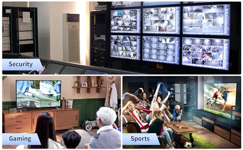 HDMI Multi-Viewer 4X1, Seamless Switcher 4 in 1 Out, Quad Multi Viewer Switcher with IR Remote, Supports 4K 30Hz, 5 Display Modes for Security Camera, Gaming Consoles