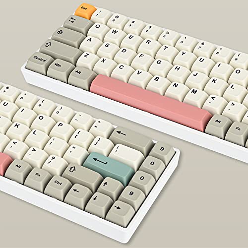 PBT keycaps 60 Percent Dye-Sub XDA 134 Retro keycap Set for Cherry MX Gateron Kailh Switches Gaming Mechanical Keyboard (Retro 9009) - color: Retro 9009
