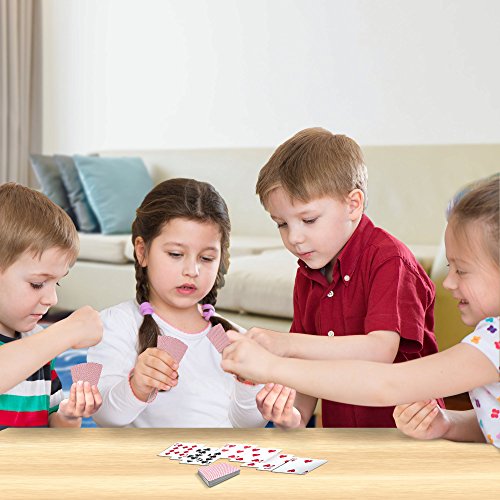 Gamie Pack of 20 Mini Playing Cards - Poker Mini Card Deck - Miniature 1.5 Inch Card Set - Small Casino Game Cards for Kids, and Adults - Great Novelty Gift, Party Favor for Boys and Girls