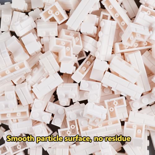 Masonry Bricks Wall Building Accessories: 340PCS Classic Masonry Profile Block Parts and Pieces Creative Construction Bulk,MOC House Castle Pieces (White) - color: White