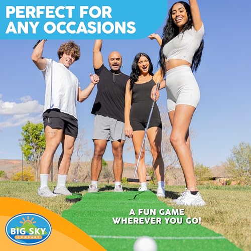 MD Sports Big Sky Putting Green Golf Training Games Pong Style, Perfect for Golf Game Practice - style: 12 Ft. Golf Putting Game