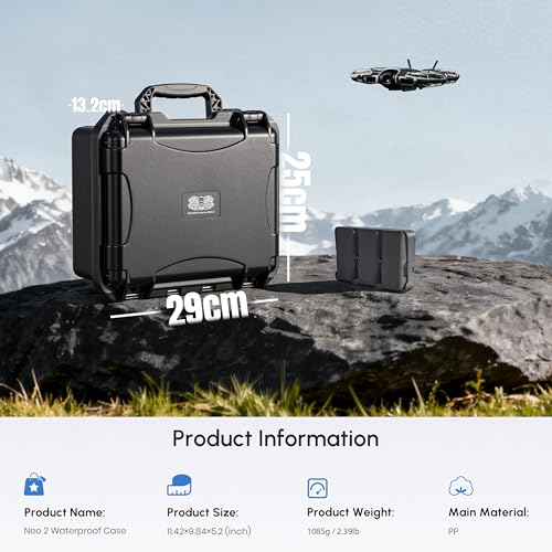 STARTRC NEO 2 Case,Waterproof Hard Carrying Mini Case for DJI Neo 2 Accessories for RC-N Controller【NOT for RC 2/RC】