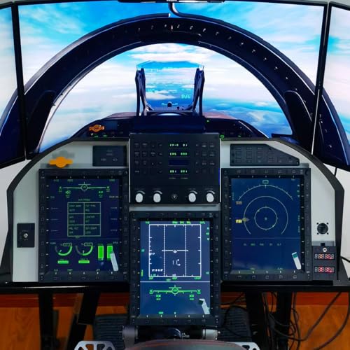 Flight Simulator Controller, UFCP Up Front Control Panel for PC Flight Simulators, Compatible with JF-17, F/A-18 F16 in DC-S - style: UFCP Front Control Panel