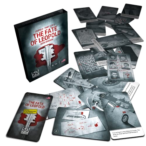 50 Clues:Part Three:The Fate of Leopold – 1-5 Players – Party Card Games – 90 Minutes of Gameplay – Games for Family Game Night and Parties – Card Games for Teens and Adults Ages 16+ - English - style: A. 50 Clues: The Fate of Leopold