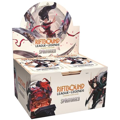 Riftbound: League of Legends TCG Spiritforged - Booster Display - 24 Booster Packs (14 Cards Ea), Deck-Building Trading Card Game, Randomly Assorted