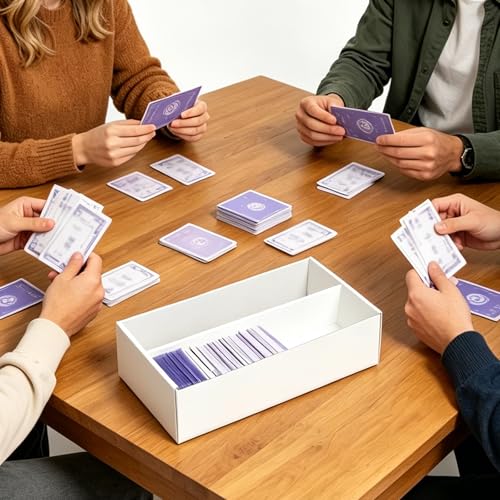 NUMINA 4 Pack 2-Row Card Storage Boxes (Holds Up to 1600 Cards per Box), Easy Access Trading Card Organizer for MTG & Sports Cards, Fits Sleeved & Toploader Cards - size: 4 Pack