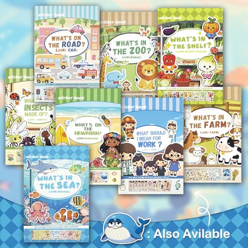 Dizdkizd Ocean Stickers for Kids, Make a Face Sea Animal Sticker Sheets with 10 Faces and 1 Scene Card, Under The Sea Party Favors, Fun Crafts Activities and Classroom Rewards - style: Marine