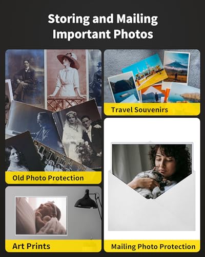 4x6 Toploaders 25 Pack, 39 PT Hard Plastic Photo Sleeves | 12 Mil Rigid PVC Sheet Protectors for 4x6 Photos Cards, Kpop Cards, Postcards, Prints, Recipe & Trading Cards, Blue Tint