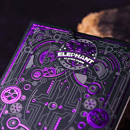 Cyberpunk Purple Playing Cards - color: Purple