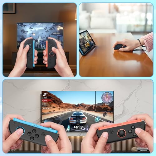 Ncanoi Compatible with Nintendo Switch 2 Controllers, Wireless Replacement Controller for Switch 2, Support Rumble/Motion Controls/Gamechat/Mouse Mode