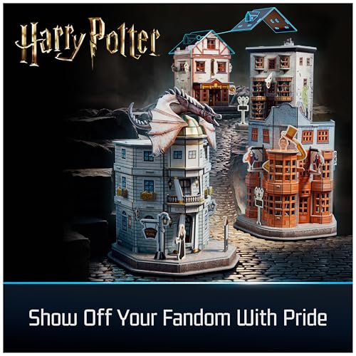 4D Build Harry Potter Diagon Alley Playset 3D Puzzle Model Kit for Adults - style: Diagon Alley 3D Puzzle 287 pcs
