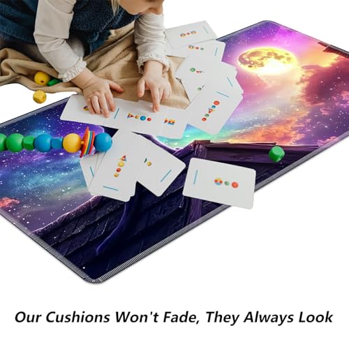 Cute Cat with Galaxy for MTG & TCG Playmat Mouse Pad,BFDHGQZC 24" x 14" Game Mat for MTG/RPG/CCG Trading Card Game Playmats Table Mat Perfect for Card Games Video Games Computer Office - color: Cute Cat With Galaxy