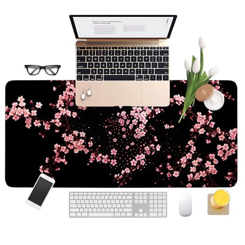 Cherry Blossom Extended Gaming Mouse Pad 35.4 x 15.7 Inch – Japanese-Inspired Desk Mat for Gaming, Office, and Study with Non-Slip Rubber Base - color: #42, size: 35.4" x 35.4"